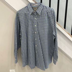 LLBean cotton button down shirt. Wrinkle resistant